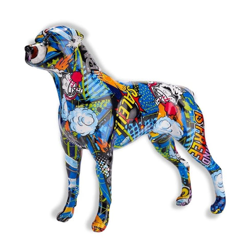 sculpture chien pop art