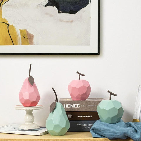 Sculpture Moderne <br/> Poire & Pomme Origami