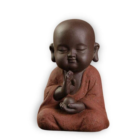 Sculpture Moderne <br/> Statuette Moine Bouddhiste 9 cm