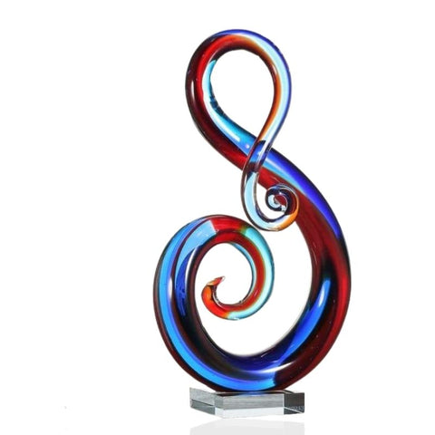 Sculpture Moderne <br/> Verre Multicolore Design