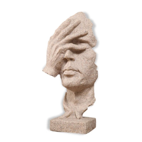 sculpture visage contemporaine