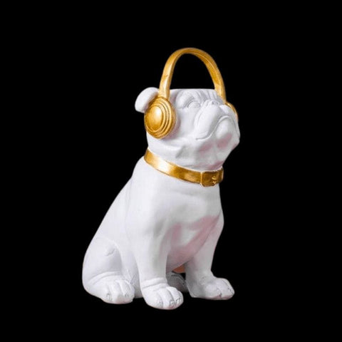 statue bouledogue deco