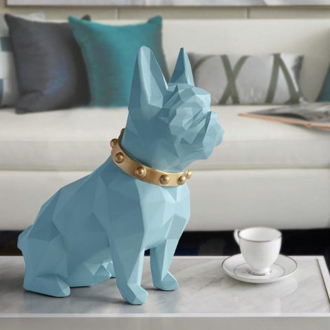 Statue Bouledogue <br/> Origami Collier 25 cm