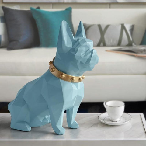 Statue Bouledogue <br/> Origami Collier