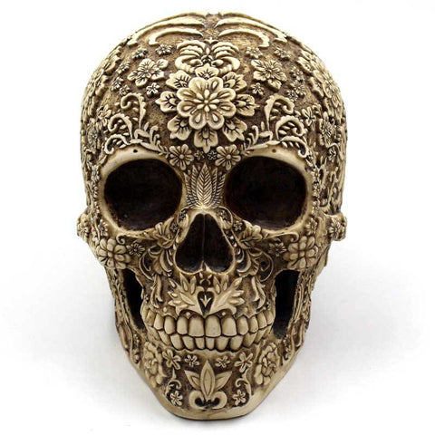 Statue Tête de Mort <br/> Calavera Mexicaine