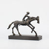 statue cheval metal