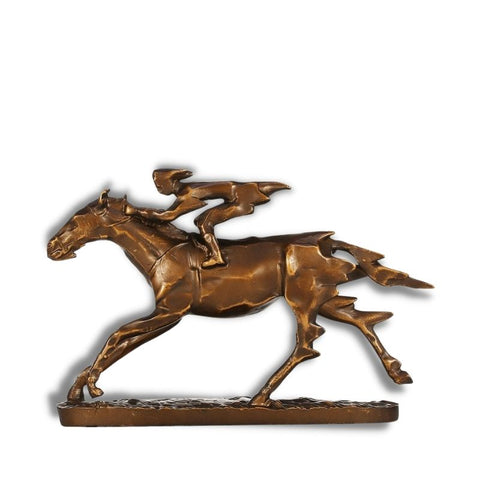 Statue Cheval en Bronze <br/> Moderne 21 cm