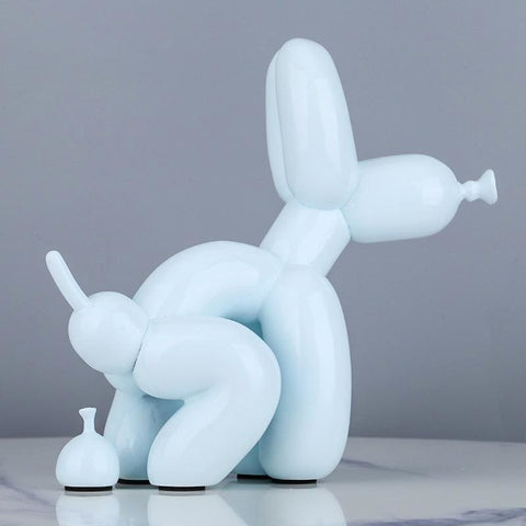 Statue Chien Ballon <br/> "Poop" Résine