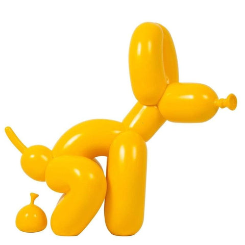 statue chien ballon resine pop art