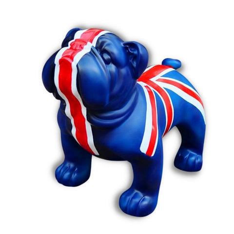Statue Chien <br/> Bouledogue Royaume-Uni 42 cm