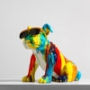 statue chien multicolore truffaut