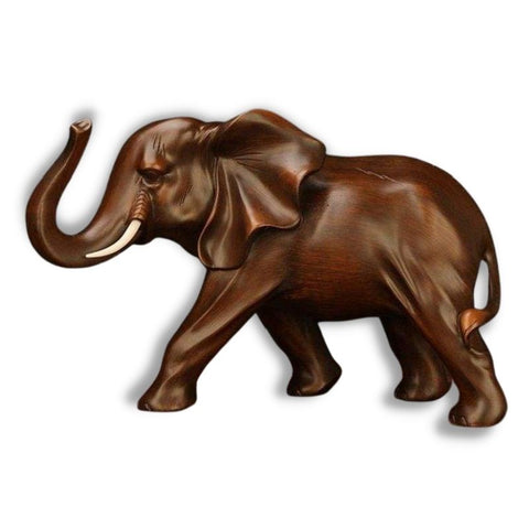 Statue Éléphant <br/> Bois 15 cm