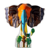 statue elephant multicolore