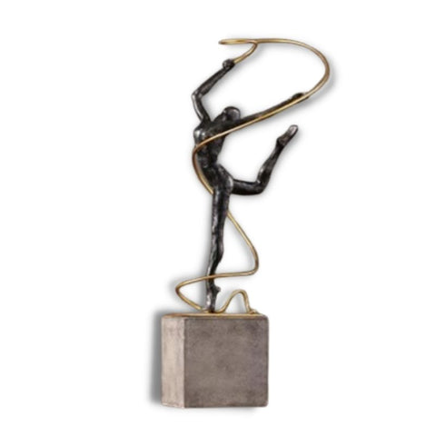 Statue Femme <br/> Gymnaste Design 49/29/58 cm
