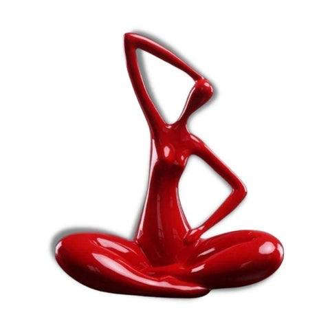 Statue Femme Ronde <br/> Design Yoga 27 cm
