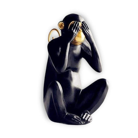 Statue Gorille <br/> Singe d'Amazonie 17 cm