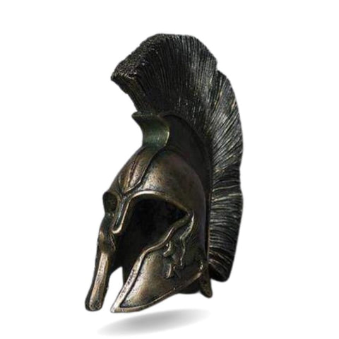 Casque Spartiate Leonidas effet bronze 15 cm