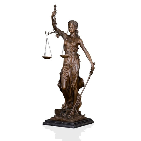 Statue de la Justice - Thémis - en Bronze 34 cm