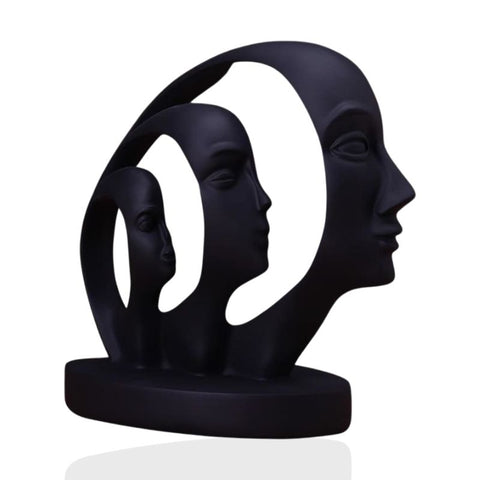 Statue Homme <br/> Trio de Visages abstraits