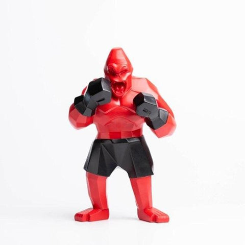 Statue Gorille Origami<br/> Boxeur 25 cm