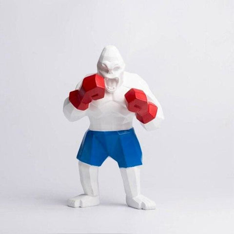 Statue Gorille Origami<br/> Boxeur 25 cm