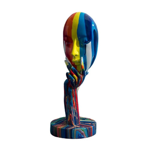 Sculpture Contemporaine <br/> Statue Masque Visage