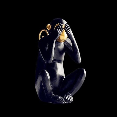 Statue Gorille <br/> Singe d'Amazonie 17 cm