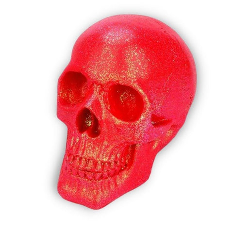 Statue Tête de Mort <br/> Scintillante 18 cm