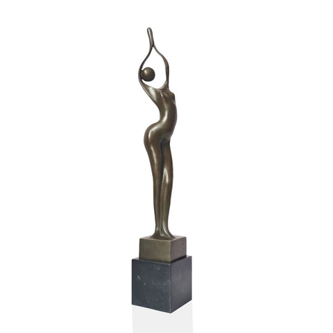 statuette bronze femme