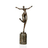 statuette en bronze femme