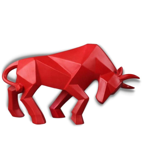 Statue Taureau Origami 19 cm