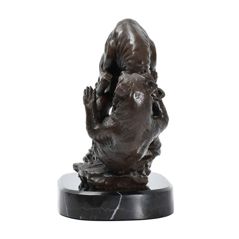 Statue Taureau Bronze <br/> Attaque sur l'Ours