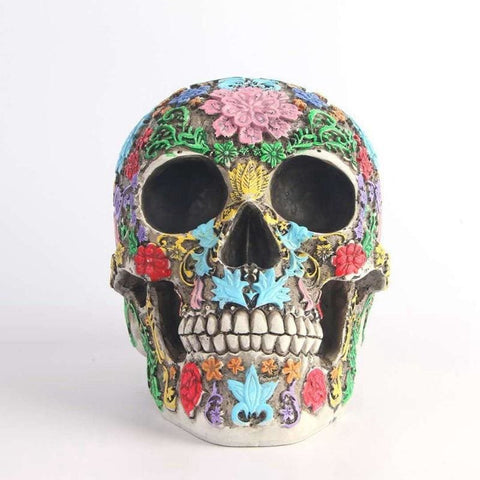 Statue Tête de Mort <br/> Mexicaine Décoration 19 cm